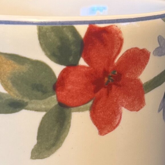 Coventry SPRING ROOSTER Floral Stoneware Coffee Mug - Picture 5 of 10